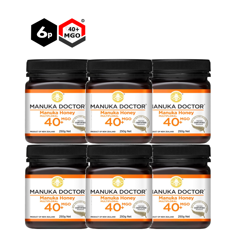 6 x MGO 40+ Multifloral Manuka Honey | Bundle