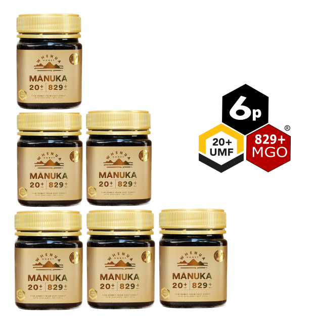 BUNDLE 6 Jars of UMF 20+ Manuka Honey 250g | Whenua